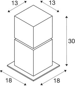 Design sokkellamp Square Pole 1000344