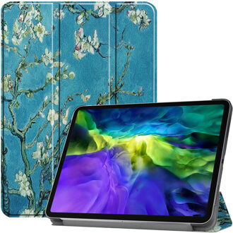 Design Trifold Bookcase iPad Pro 11 (2020-2018) tablethoes - Green Plant Design