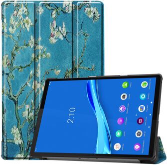 Design Trifold Bookcase Lenovo Tab M10 Plus/M10 FHD Plus tablethoes - Green Plant Design