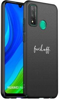 Design voor de Huawei P Smart (2020) hoesje - Fuck Off - Zwart