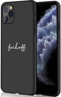 Design voor de iPhone 11 Pro hoesje - Fuck Off - Zwart