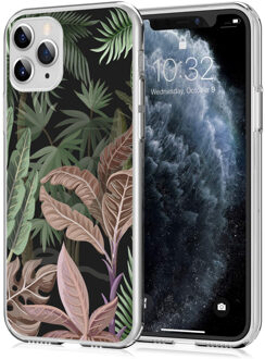 Design voor de iPhone 11 Pro hoesje - Jungle - Groen / Roze