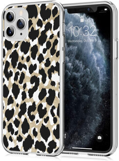 Design voor de iPhone 11 Pro hoesje - Luipaard - Goud / Zwart