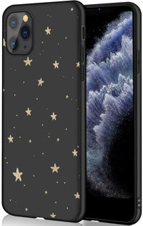 Design voor de iPhone 11 Pro hoesje - Sterren - Zwart / Goud