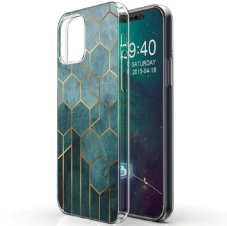 Design voor de iPhone 12, iPhone 12 Pro hoesje - Patroon - groen