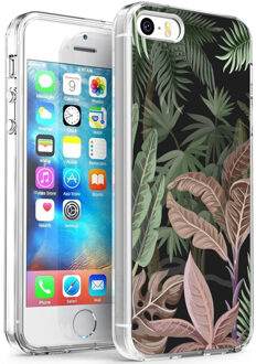 Design voor de iPhone 5 / 5s / SE hoesje - Jungle - Groen / Roze