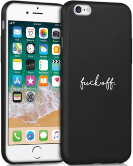 Design voor de iPhone 6 / 6s hoesje - Fuck Off - Zwart