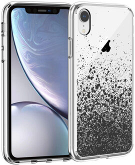 Design voor de iPhone Xr hoesje - Spetters - Zwart