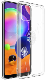 Design voor de Samsung Galaxy A31 hoesje - Paardenbloem - Wit
