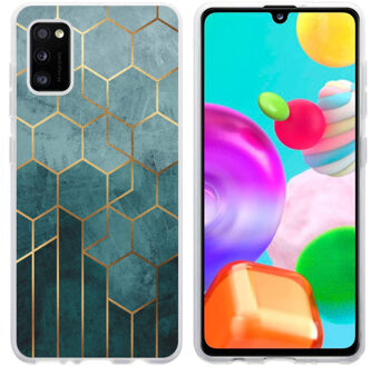 Design voor de Samsung Galaxy A41 hoesje - Patroon - Groen