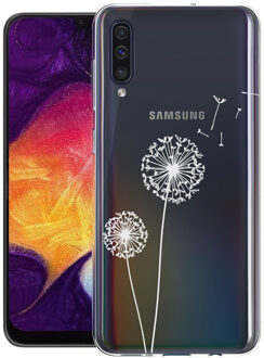 Design voor de Samsung Galaxy A50 / A30s hoesje - Paardenbloem - Wit