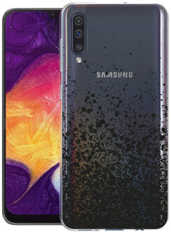 Design voor de Samsung Galaxy A50 / A30s hoesje - Spetters - Zwart