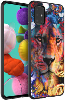 Design voor de Samsung Galaxy A51 hoesje - Jungle - Leeuw