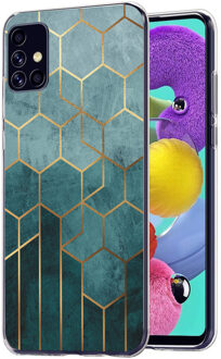 Design voor de Samsung Galaxy A51 hoesje - Patroon - Groen