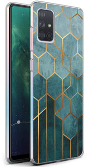 Design voor de Samsung Galaxy A71 hoesje - Patroon - Groen