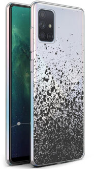 Design voor de Samsung Galaxy A71 hoesje - Spetters - Zwart