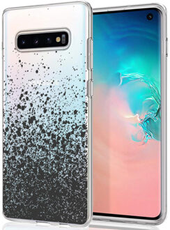 Design voor de Samsung Galaxy S10 hoesje - Spetters - Zwart