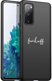 Design voor de Samsung Galaxy S20 FE hoesje - Fuck Off - Zwart