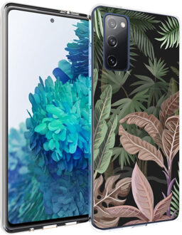 Design voor de Samsung Galaxy S20 FE hoesje - Jungle - Groen / Roze