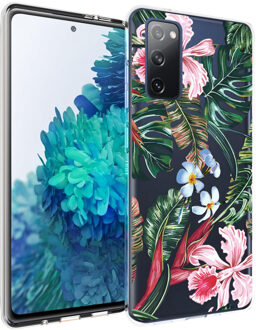 Design voor de Samsung Galaxy S20 FE hoesje - Jungle - Groen / Roze