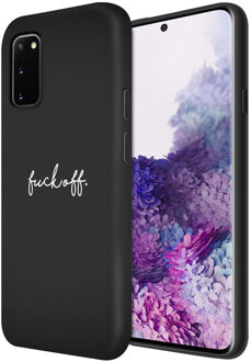 Design voor de Samsung Galaxy S20 hoesje - Fuck Off - Zwart