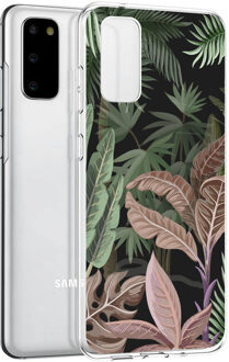 Design voor de Samsung Galaxy S20 hoesje - Jungle - Groen / Roze