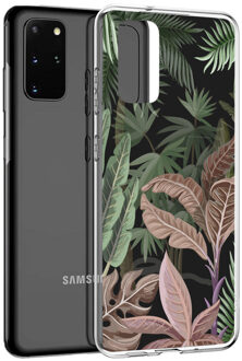 Design voor de Samsung Galaxy S20 Plus hoesje - Jungle - Groen / Roze