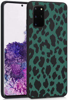 Design voor de Samsung Galaxy S20 Plus hoesje - Luipaard - Groen / Zwart