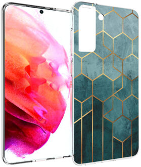 Design voor de Samsung Galaxy S21 FE hoesje - Patroon - Groen