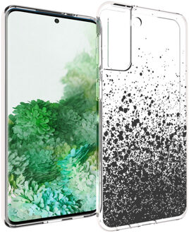 Design voor de Samsung Galaxy S21 Plus hoesje - Spetters - Zwart