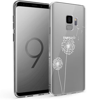 Design voor de Samsung Galaxy S9 hoesje - Paardenbloem - Wit