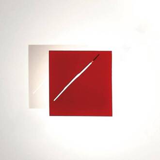 Design wandlamp Des.agn met led’s, rood