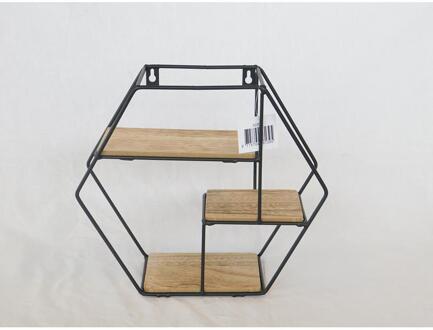 Design wandrek hexagon 30x11x51cm