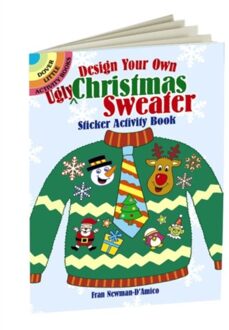 Design Your Own "ugly" Christmas Sweater Sticker Activity Book - Little Activity Books - Fran Newman-D'Amico