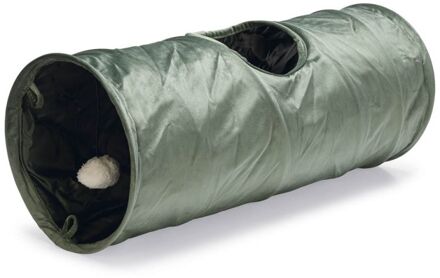 Designed by Lotte Cylla - Kattentunnel - Groen - 65x25x25 cm