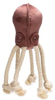 Designed by Lotte Inktvis Aisha Knuffel - Hondenspeelgoed - Roze - 15x10x10 cm