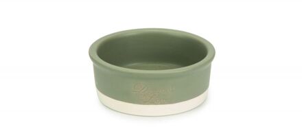 Designed by Lotte Keramiek Joa - Voer en drinkbak - 13x13x4,5 cm - Grijs