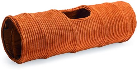 Designed by Lotte Rib - Kattentunnel - Terracotta - 75x25x25 cm