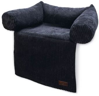 Designed by Lotte Ribbed - Bankkussen - Antraciet - 50x50x30cm - Klein