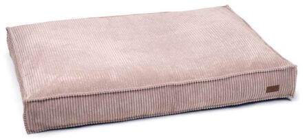 Designed by Lotte Ribbed - Hondenkussen - Roze - 120 x 80 x 15 cm - Groot