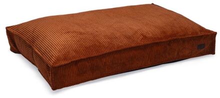 Designed by Lotte Ribbed - Hondenkussen - Terracotta - 120x80x15cm - Groot
