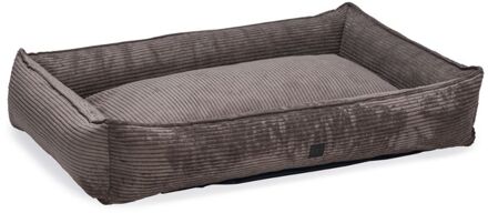 Designed by Lotte Ribbed - Hondenmand - Bruin - 120x80x23cm - Extra groot