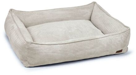 Designed by Lotte Ribbed - Hondenmand - Lichtgrijs - 95 x 80 x 23 cm - Groot