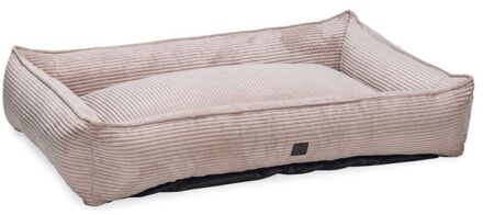 Designed by Lotte Ribbed - Hondenmand - Roze - 120x80x23cm - Extra groot