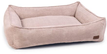 Designed by Lotte Ribbed - Hondenmand - Roze - 95x80x23cm - Groot