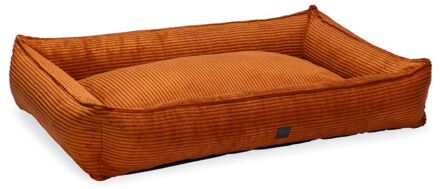 Designed by Lotte Ribbed - Hondenmand - Terracotta - 120x80x23cm - Extra groot