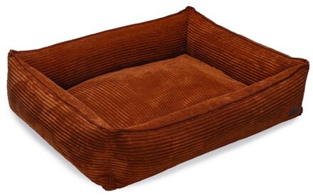 Designed by Lotte Ribbed - Hondenmand - Terracotta - 95x80x23cm - Groot