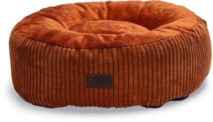 Designed by Lotte Ribbed - Kattenmand - Polyester - Terracotta - 50x50x17 cm