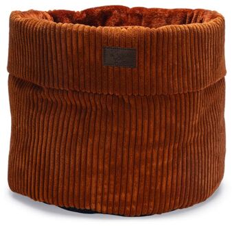 Designed by Lotte Ribbed - Kattenmand - Polyester - Terracotta - 50x50x35 cm