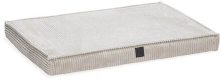 Designed by Lotte Ribbed Orthopedisch - Benchkussen - Lichtgrijs - 88x58x8cm - Middel